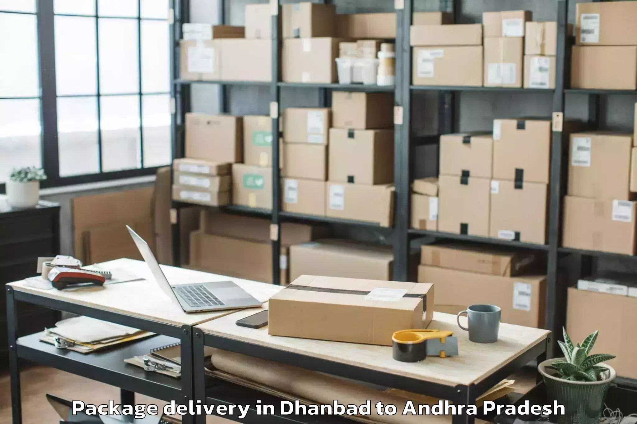 Reliable Dhanbad to Gangaraju Madugula Package Delivery